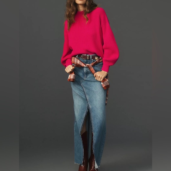 Anthropologie pink Maeve Easy Pullover Sweater size S - Picture 4 of 4